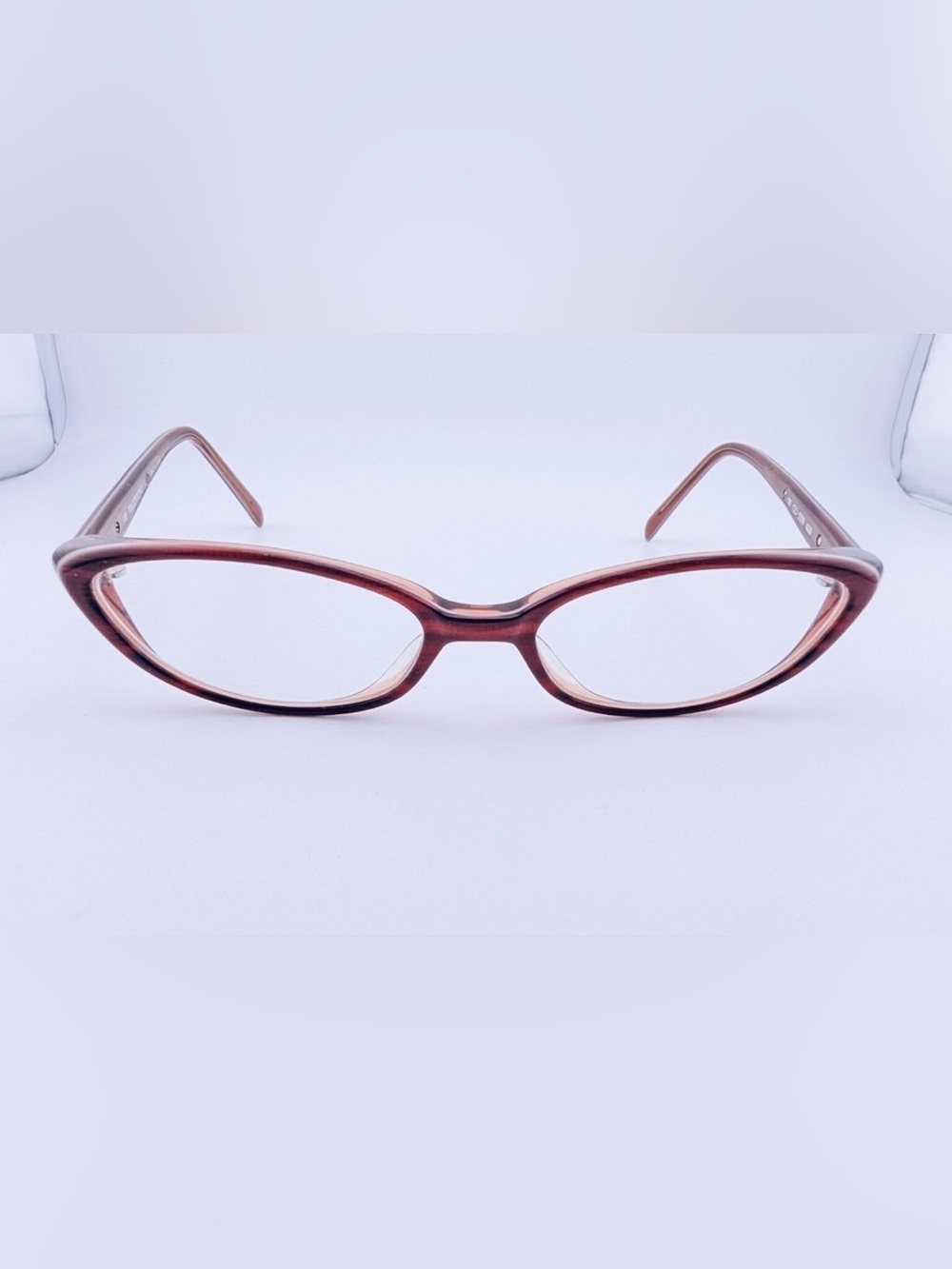 Valentino Women's Tortoiseshell Oval Eyeglass Frames - Brown and Amber